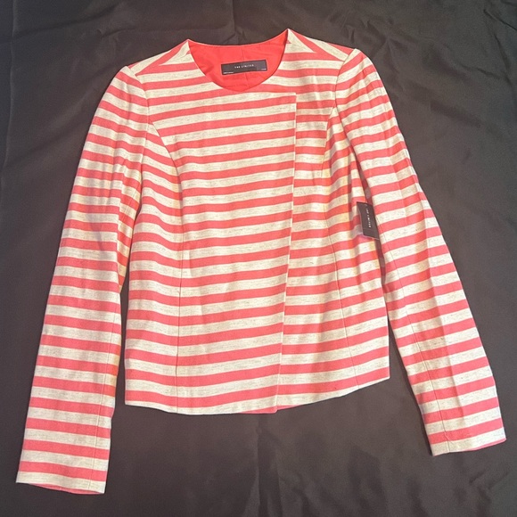 The Limited Jackets & Blazers - NWT The Limited Women's Snap Button Pink & Cream Jacket